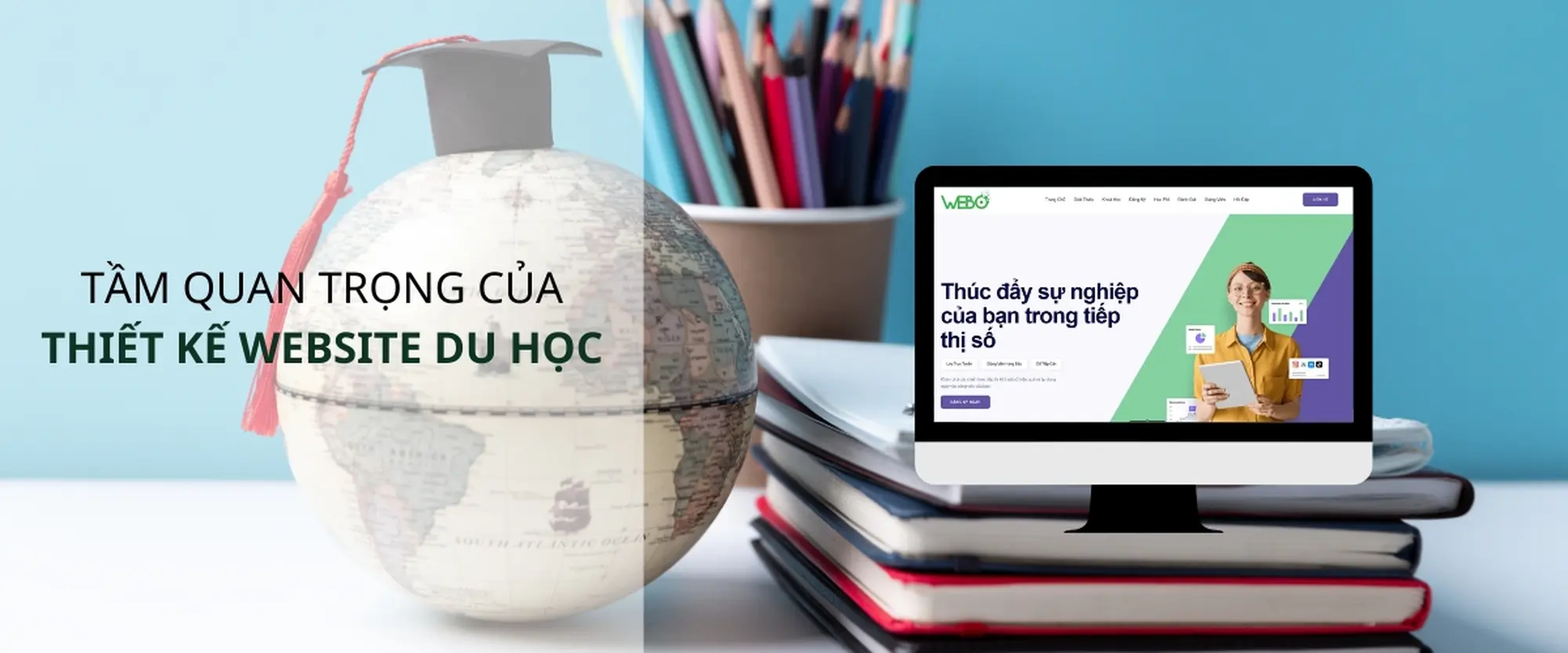 Tầm quan trọng của thiết kế website du học 