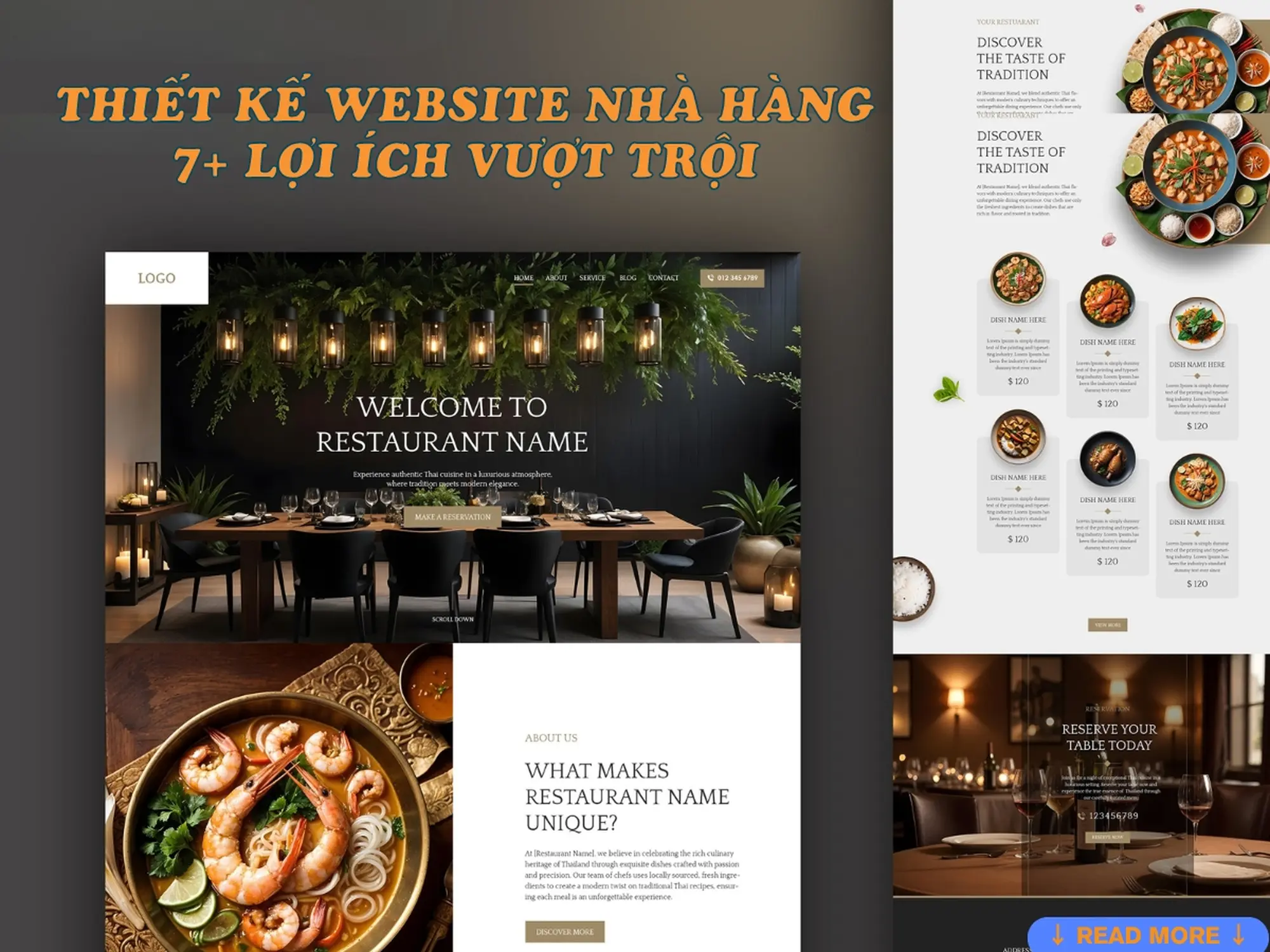 Thiết Kế Website Nhà Hàng: 7+ Lợi Ích Vượt Trội Và Giải Pháp Đẹp Hút Khách!