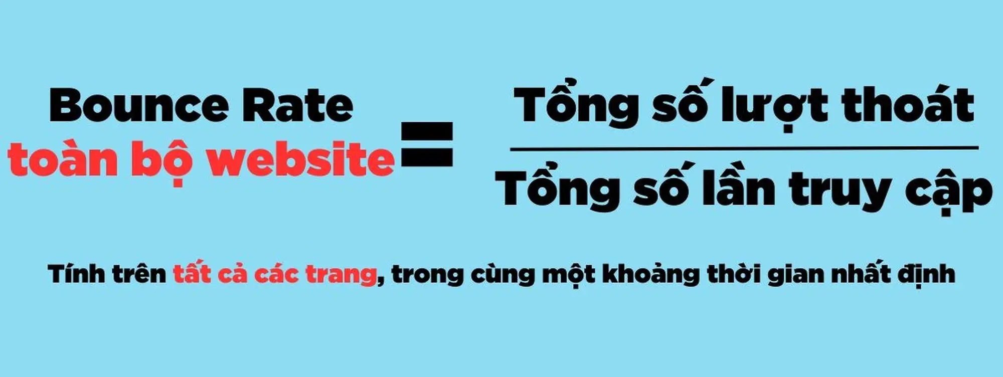 Cách tính tỷ lệ Bounce Rate của cả website